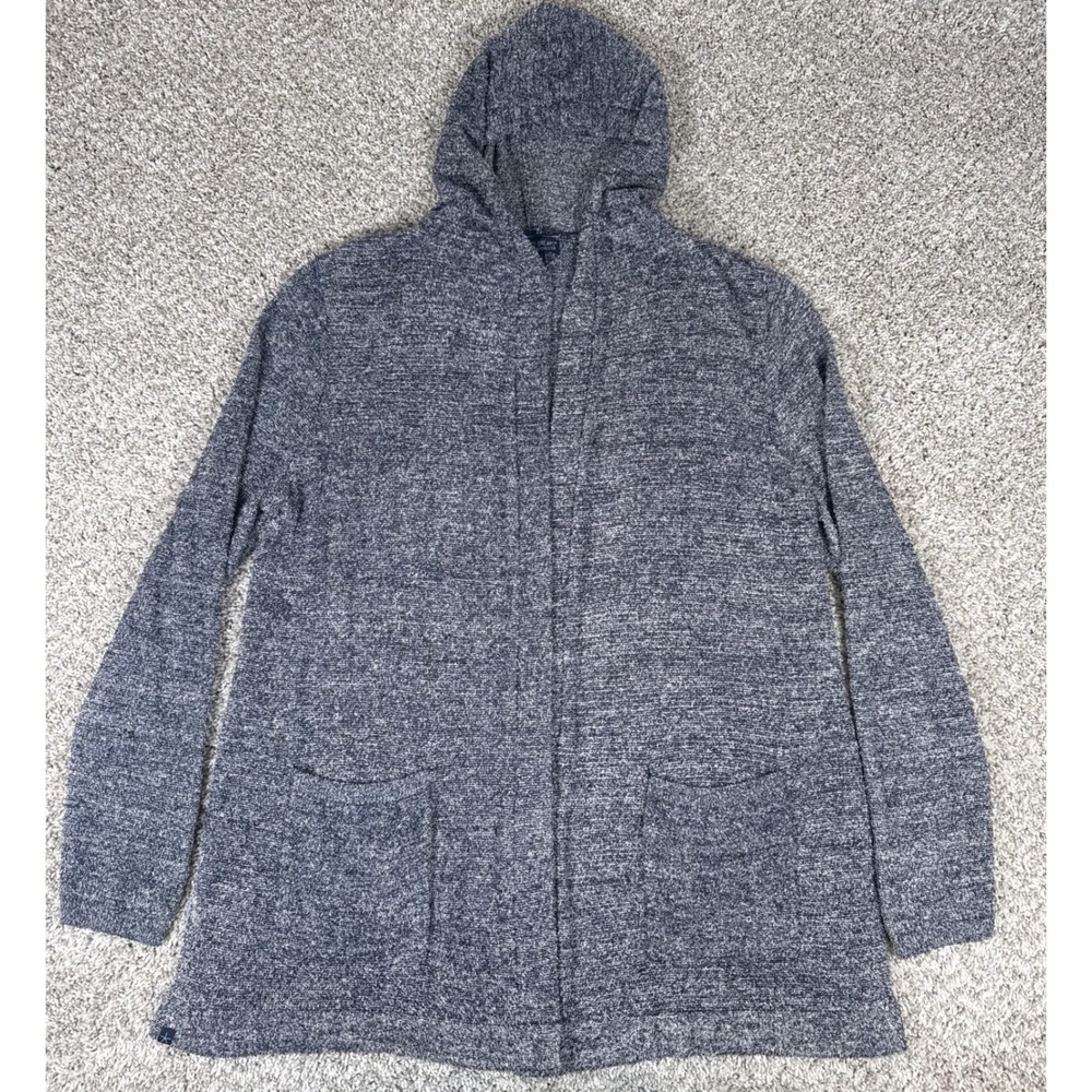 Barefoot Dreams Cardigan‎ Womens 2X Blue Gray CozyChic Lite Open Front Hoodie